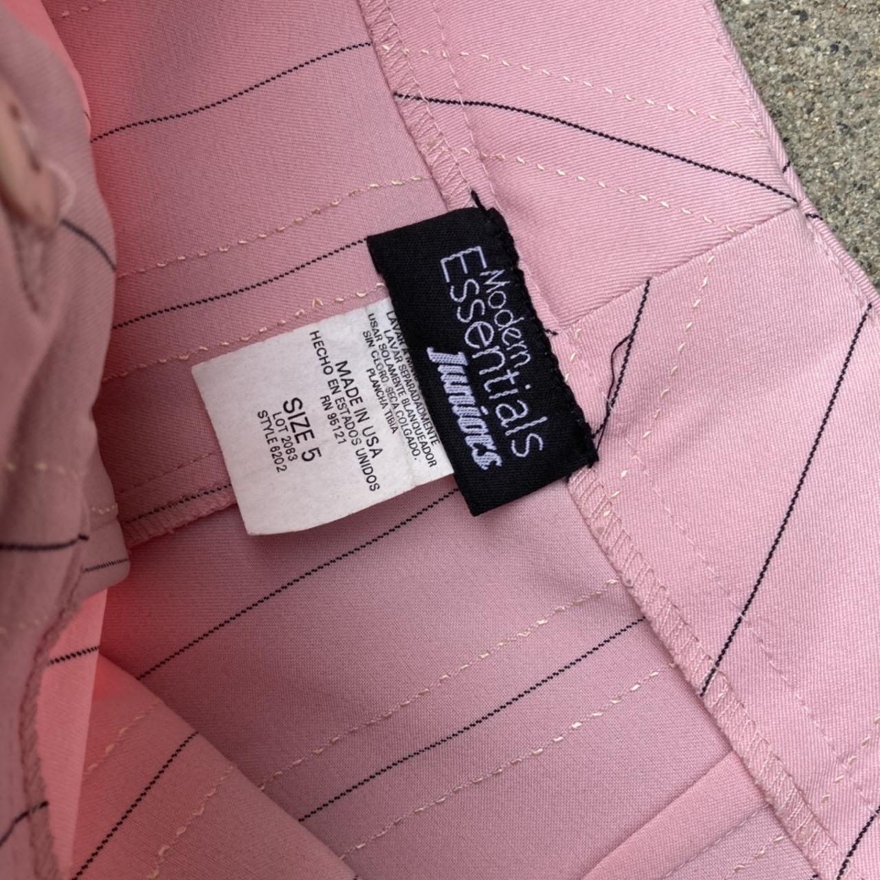 Vintage Pink Pinstripe Trousers