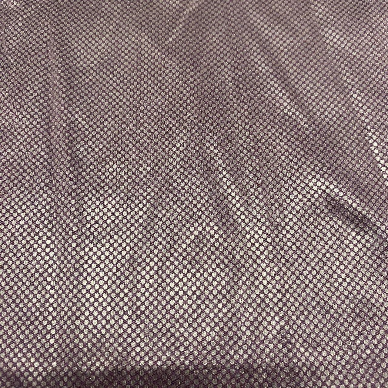 Vintage Purple High Collar Short Sleeve Top