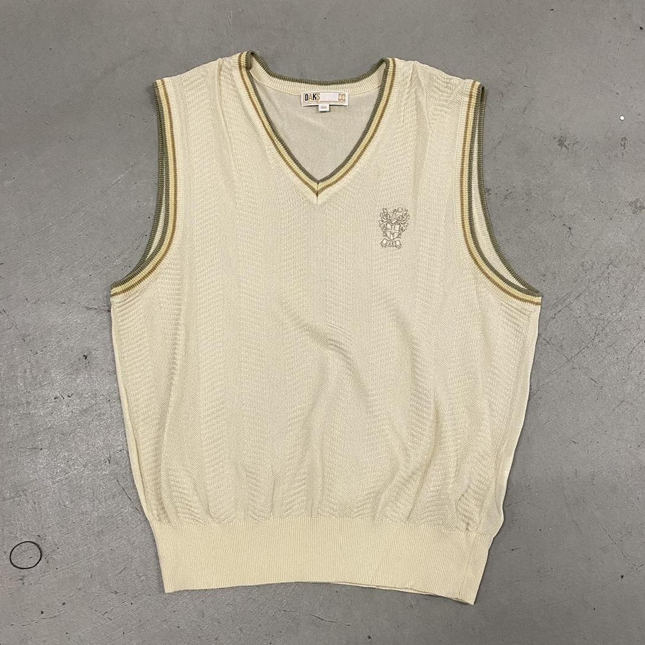 Creme Knit Sweater Vest