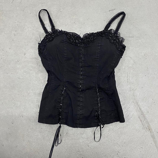 Vintage Black Corset Top