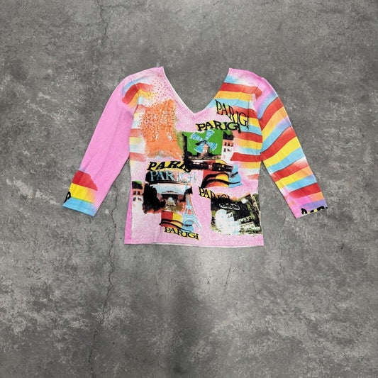 Y2K Paris Graphic Shirt