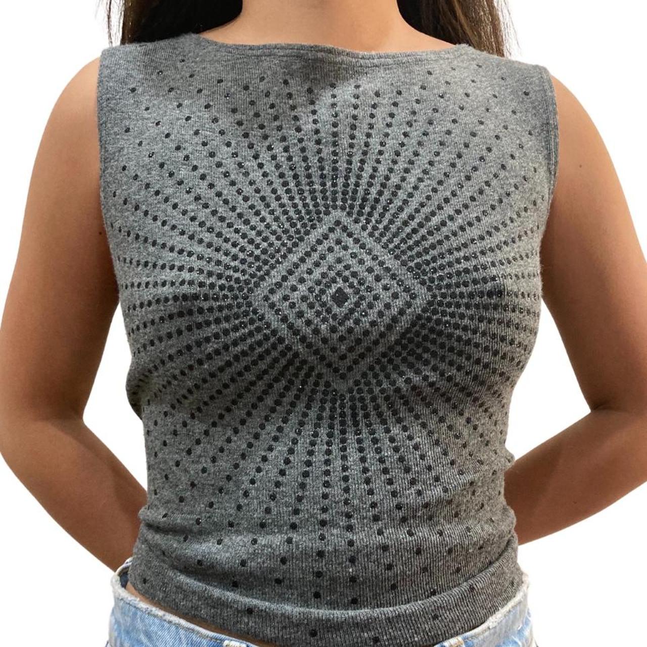 Vintage Grey Sparkle Tank