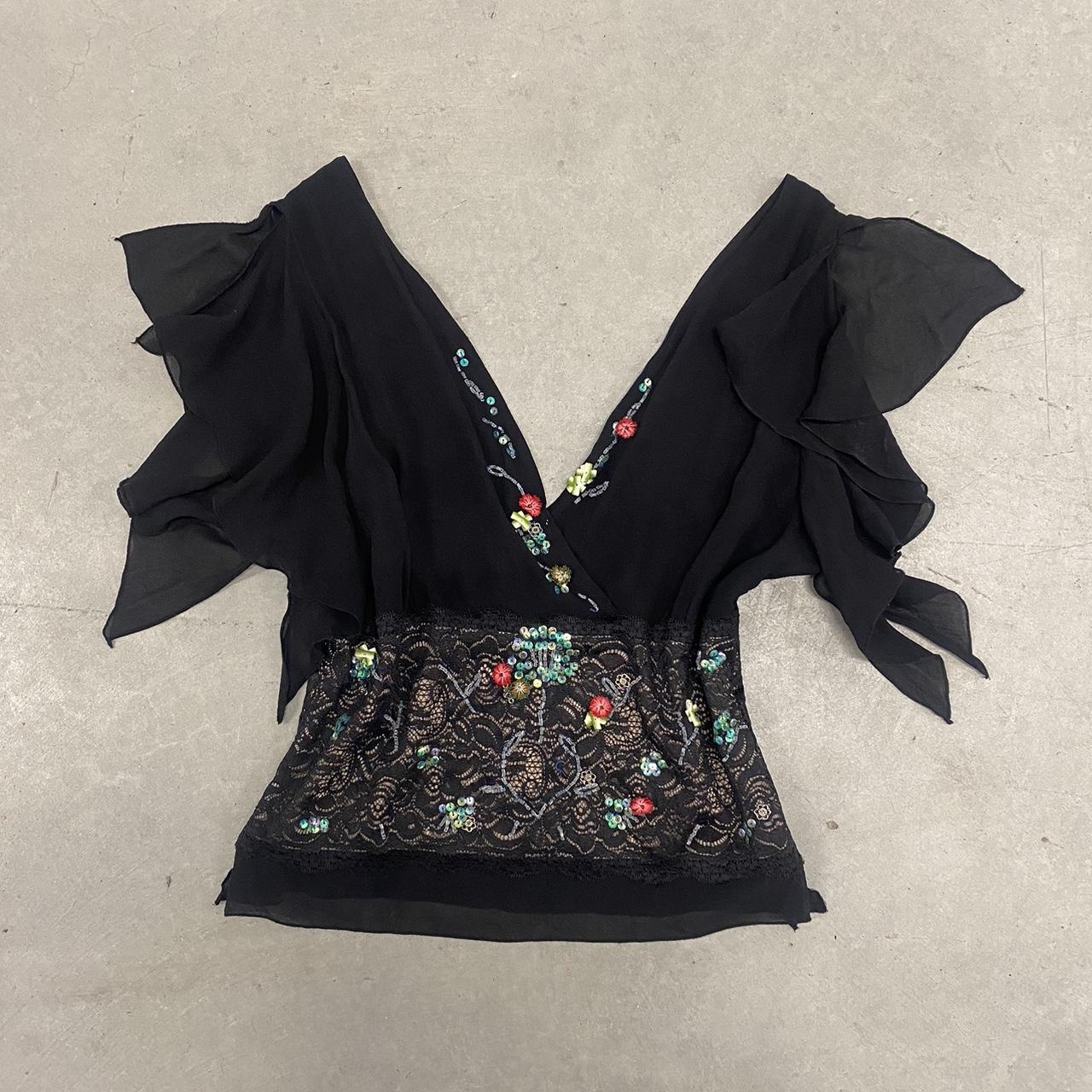 Vintage Floral Lace Blouse