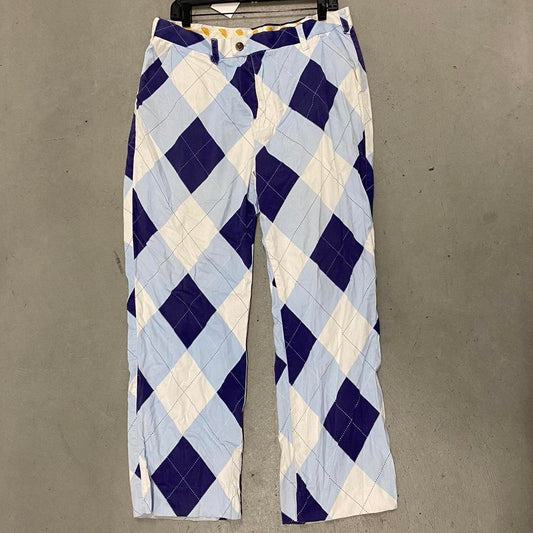 Blue Argyle Pants