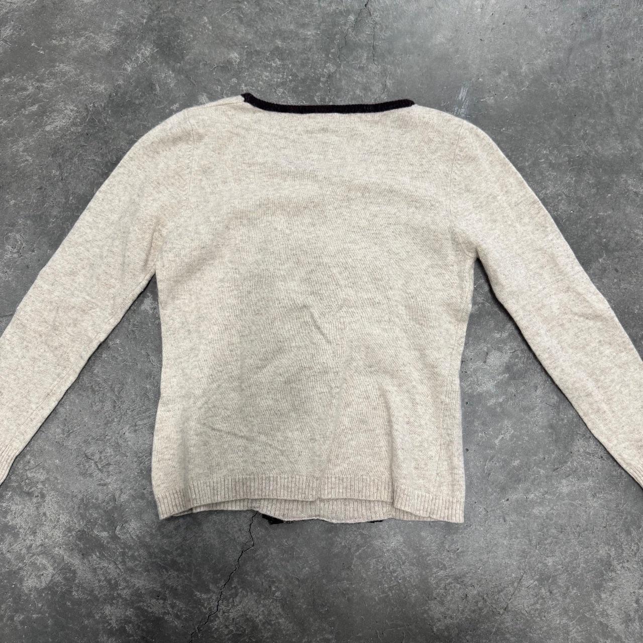 Lace-Up Corset Style Knit Top – Cream & Black