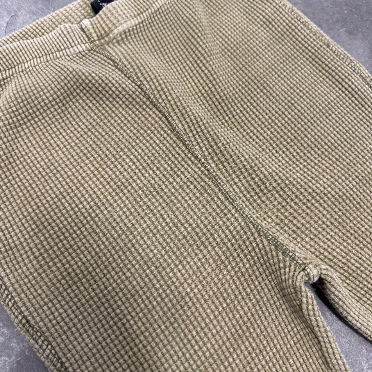 Ribbed Waffle Knit Wide Leg Boho Pants